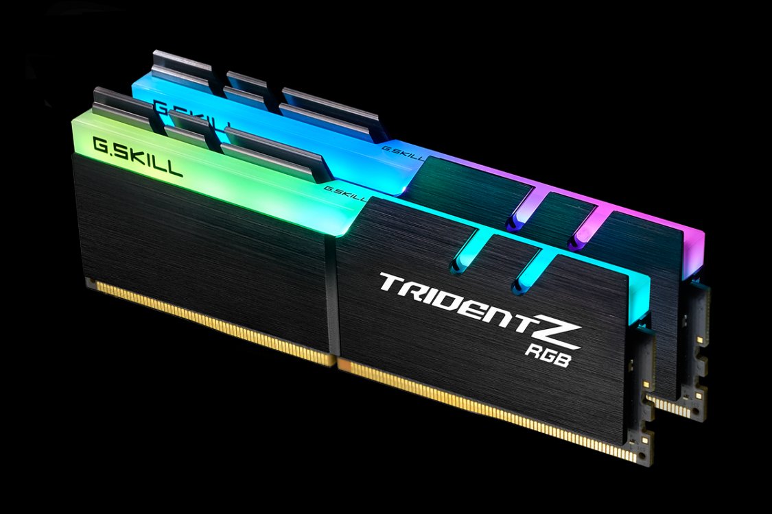 G.SKILL Trident Z RGB für AMD, DDR4-3200, CL16-16 GB Dual-Kit, schwarz