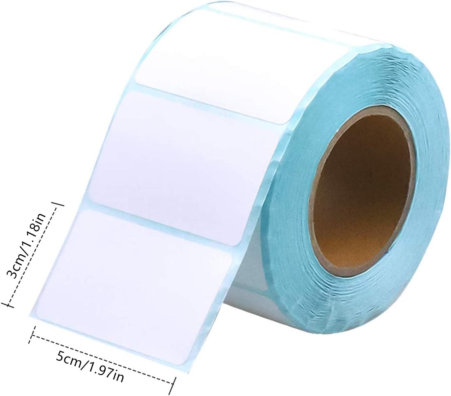 MELODYING 800 Self Adhesive Label Sticker Address Labels Blank Roll 50mm x 30mm Office Kitchen White Food Labels for Catering Food Jars Sticky Stickers for Office Kitchen Printer - Image 3