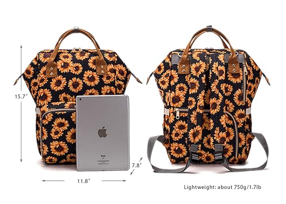 lequeen leopard diaper bag