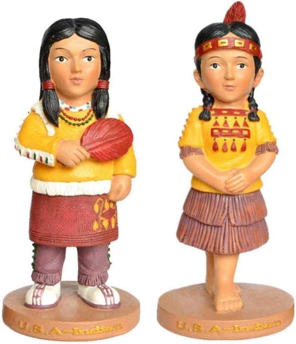 MFHDK Statues,Lovers Statue Native American Couple Figurine Wearing Traditional Clothing Couple Sculpture Resin Handicrafts Gifts Souvenir Home Decorations Sculptue Sculptures