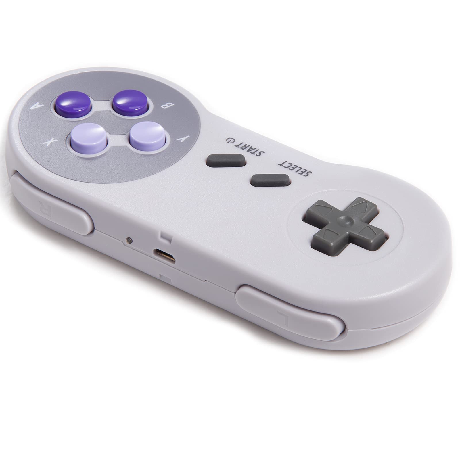 KIWITATA 2 Pack 2.4GHz Wireless Controller for SNES Original Console, Rechargeable Wireless Remote Gamepad Controller for SNES Super Entertainment System Console