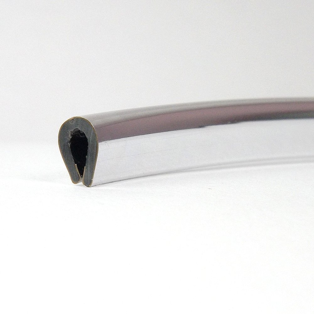 CHROME CAR EDGE PROTECTIVE TRIM 4.5x8mm - UNIVERSAL FIT
