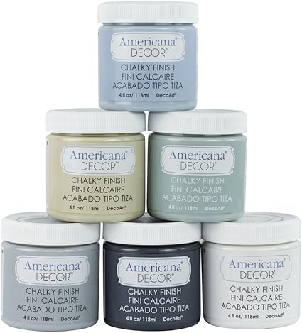 Amazon Com Decoart Americana Decore 6 Color Chalky Finish 4 Oz