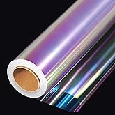 35 in x 50 ft Iridescent Easter Cellophane Wrap Roll Plastic Wrap Food Plastic Wrap For Moving Cellophane Sheets Glassine Pap
