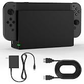 Dock Station for Nintendo Switch/Switch OLED, Replacement 3-in-1 TV Dock Set with Original IC Module, AC Charger &amp; High-Speed HDMI Cable for 1080P HD Output（Not Compatible with Sw 2）