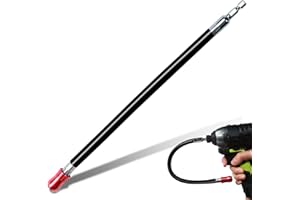 Geinxurn 1Piece Flexible Drill bit Extension Screwdriver Bit Holders, 12 Inches Flex Shaft Extension Socket Drill Bit Holder 