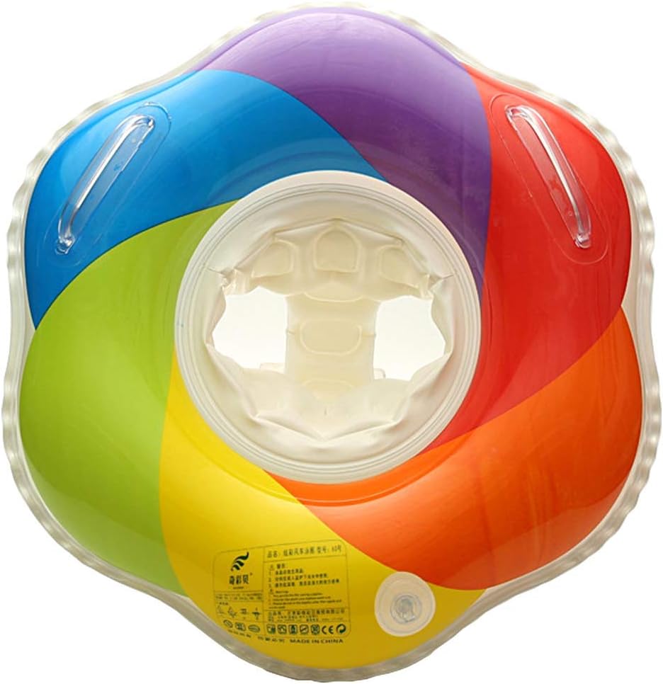 Baby Swimming Ring,Inflatable Baby Swim Float Seat Swimming Ring with Double Handles for 12-36 Months Baby
