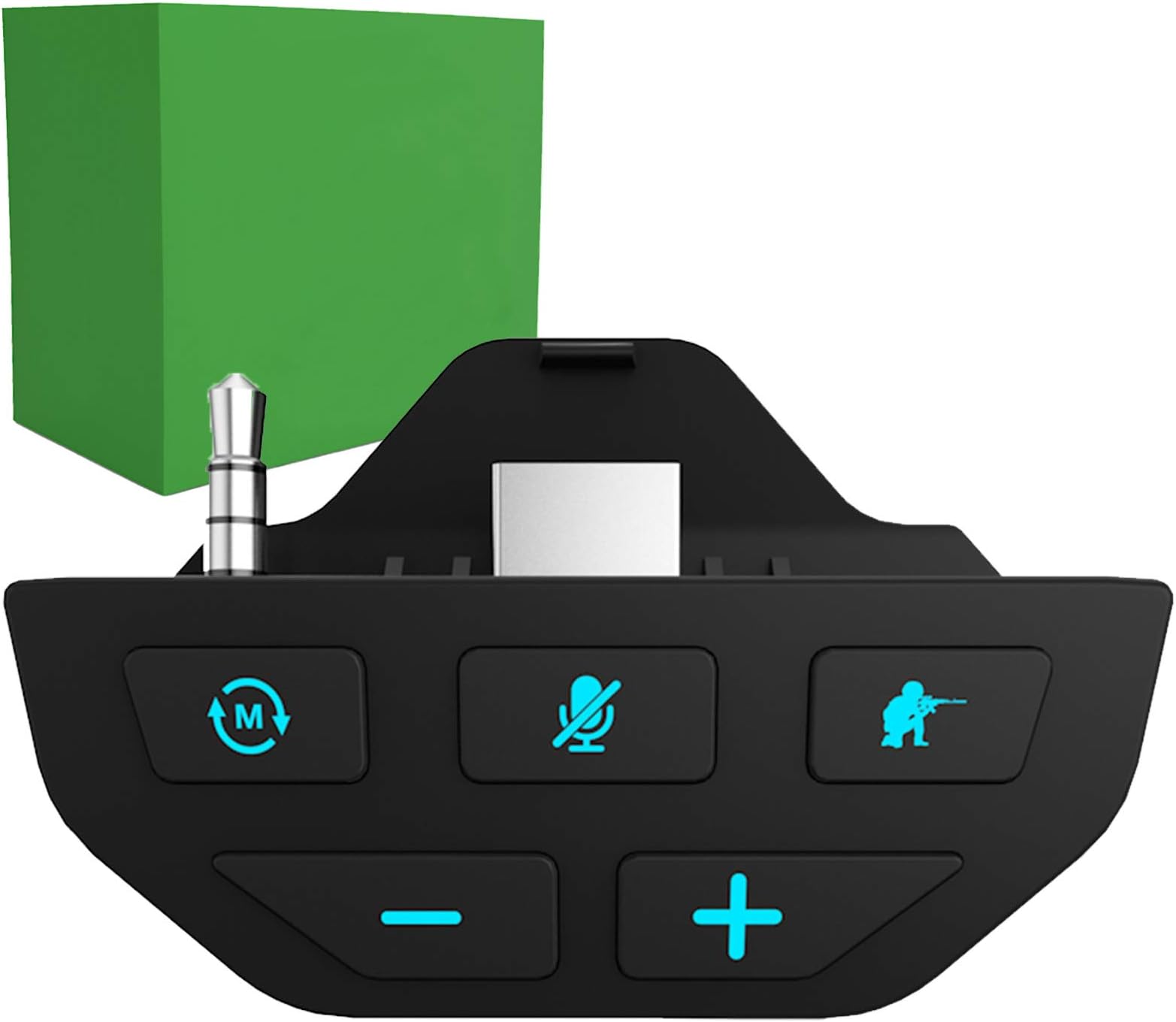 Stereo Headset Adapter, Audio Mic Headphone Converter for Xbox One Controller
