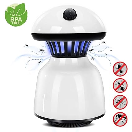 Electronic Mosquito Trap Lamp With Switch Led Killer Effective Indoor Trap Light For Bedroom Kitchen And Office White