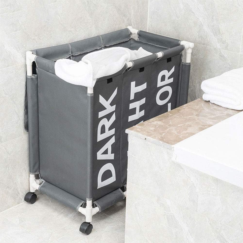 cesta extraíble con 3 secciones Yontree color azul cestas de lavado