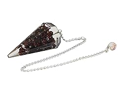 Garnet Orgone Crystal Pendulums for Divination and