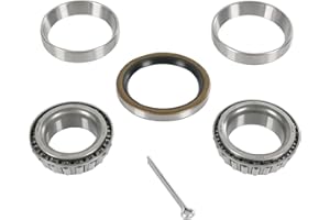 RALZAOTO 1 Set Mobile Home Trailer Axle Wheel Bearing Kit, LM67048/LM67010 Outer Bearing (1-1/4'' ID), L68149/L68111 Inner Bearing (1-3/8'' ID), Grease Seal 10-41 for Dexter 8-222 Small Spindle