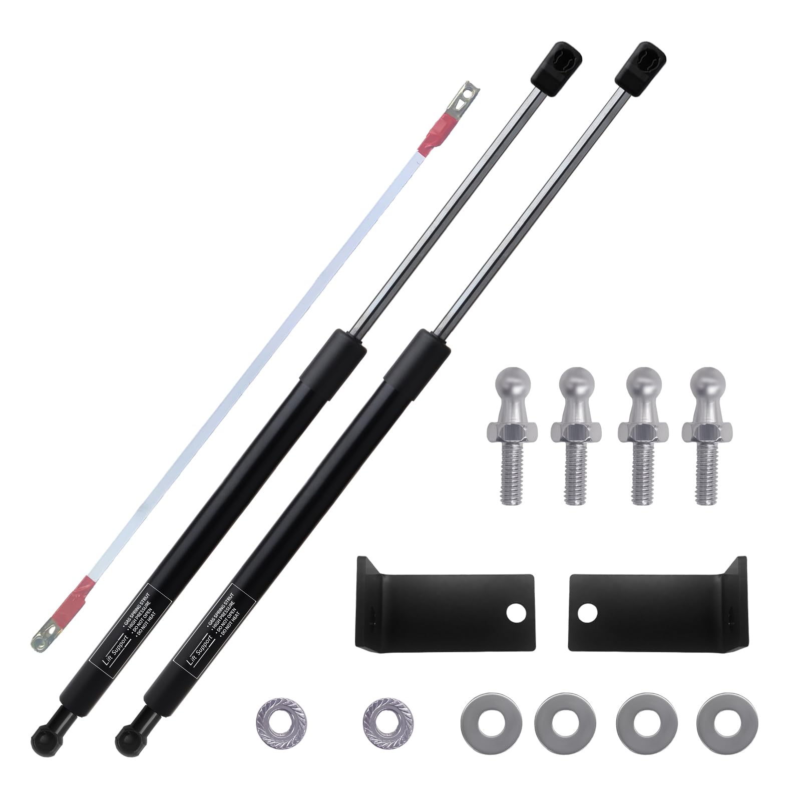 Photo 1 of Hood Lift Supports for 2020-2024 Ford Explorer, Gas Spring Struts Replacement (Fits Base/XLT/Limited/Platinum/ST), Hydraulic Bonnet Shocks & Prop Rod Kit - Easy Installation