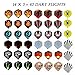 Sinwind Soft Darts Set, 12 Pcs Soft Tip Darts, 42 Flights and 100 Soft Tip Points for Electronic Dartboards