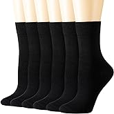 Losa Kute Super Soft Crew Socks Cozy Causal Athletic Socks 6 Pairs