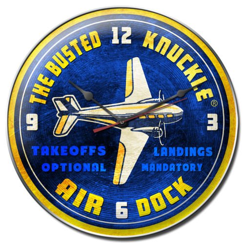 Busted Knuckle Garage BUST116 Vintage Airplane Clock