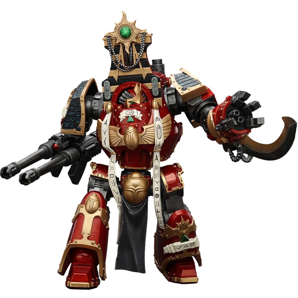 JOYTOY Warhammer 40k Thousand Sons, JT8636 Thousand Sons Contemptor-Osiron Dreadnought With Gravis Force Blade And Gravis Autocannon 1/18 Action figure Collect Model Kits