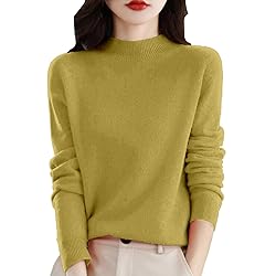 Cashmere Sweaters for Women Long Sleeve Merino Wool