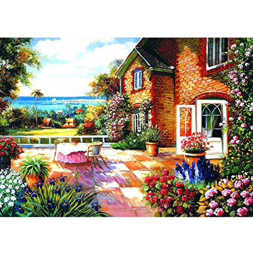 Puzzles for Adults 1000 Piece - Courtyard Garden - Jigsaw Puzzle for Adults Teens Puzzle Game Toy Gift