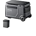Anker SOLIX EverFrost 2 40L Cooler with 1 Removable Battery, 42 qt Car Refrigerator, Electric Cooler with Two 288Wh LiFePO4 Batteries, Powered by AC/DC or Solar, for Camping, Travel, Fishing