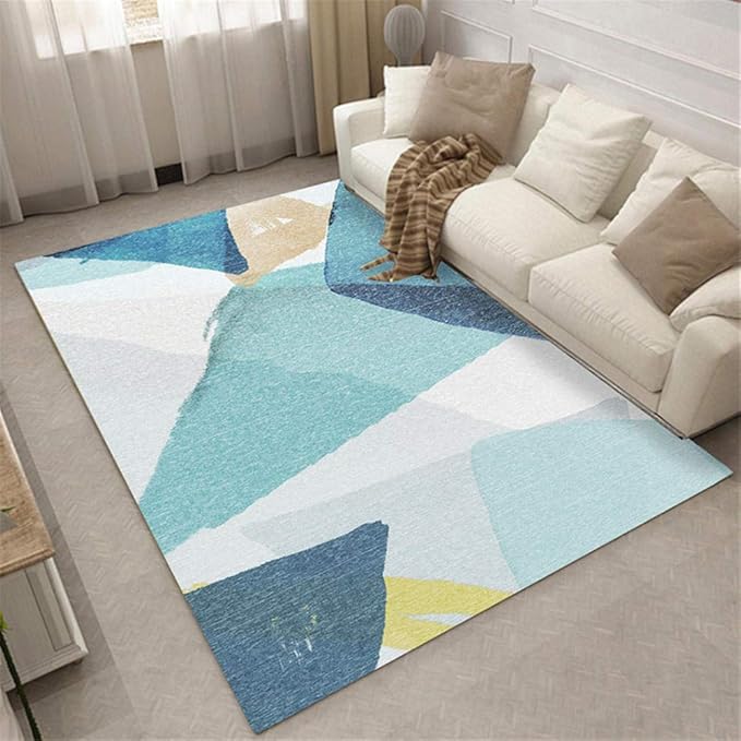 WBDYMX Alfombra salón Lavable Antideslizante fácil de Limpiar Polvo