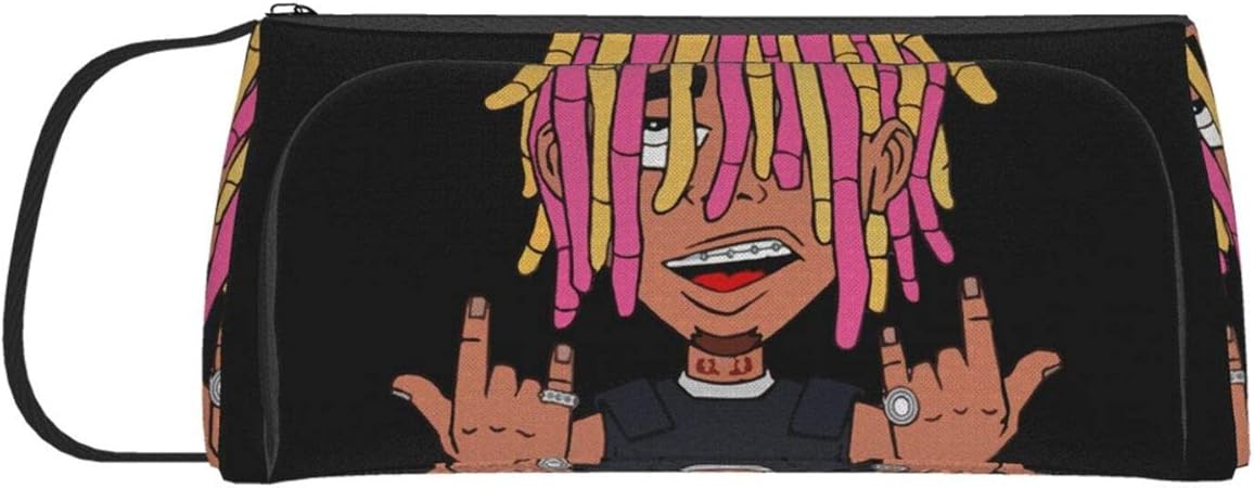 Amazon ペンケース リルパンプ漫画 Lil Pump Cartoon 文具 収納 持ち運び マルチポケット 筆箱 ペン箱 おしゃれ ジッパー付き筆入れ 多層キャンバス 中学生 高校生 人気 誕生日ギフト 通学 ペ ン箱 ペンケース 文房具 オフィス用品