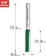 Trend Trend CraftPro Straight Two Flute Router Cutter Bit 1/4 Shank 9.5mm view 3