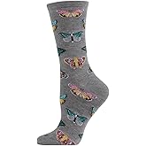 MeMoi Butterfly Rayan Blend Crew Socks