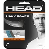 HEAD Hawk Power Tennis Racket String 40' Set - Monofilament, Explosive Power, Long-Lasting Tension, Made in USA