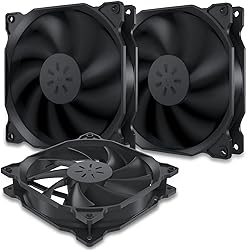 uphere 3-Pack Long Life Computer Case Fan 120mm