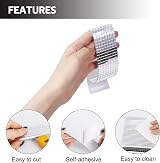 GIONAR 3200 Mini Square Glass Mirror Mosaic Tiles 5x5mm Self-Adhesive DIY Crafts view 3