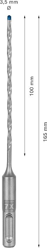 Bosch 1x EXPERT SDS plus-7X Hammer Drill Bit 3.5 x 100 x 165 mm view 3