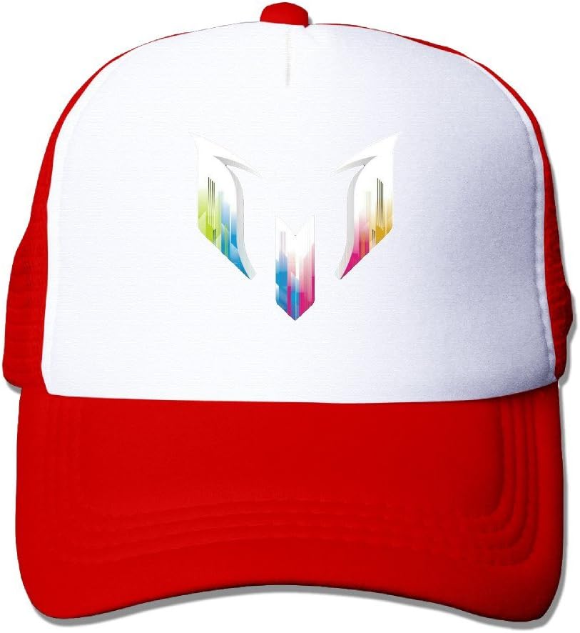 SAXON13 Unisex Baseball-caps Meshback Colorful Messi Logo Hat Cpas Ash