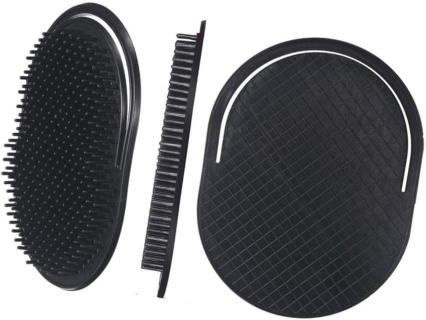 12 Pieces Pocket Palm Combs, Soft Portable Shampoo Comb Pocket Brush Massager Hair Brush Comb for Home Office, Travel and Pets