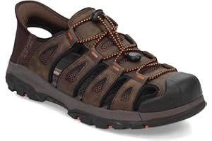 Skechers mens 204111 Skechers Men's Tresmen Outseen Slip-On Canvas Fisherman Sandal