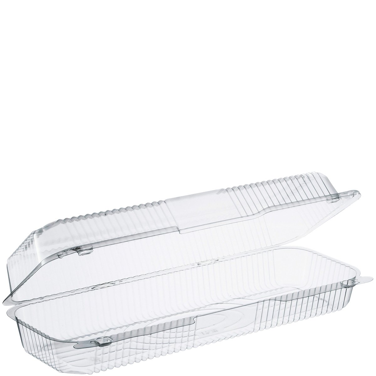 Dart C60UT1 14 in Strudel/hoagie Clear Hinged Container, 14.4 X 5.5 in (Case of 250)
