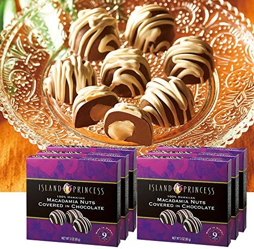 アイランドプリンセス Island Princess ホワイトストライプ マカデミアナッツ チョコレート 6箱セット 輸入食品 人気 おすすめ お土産 サイパン おみやげ スイーツ ハワイ グァム