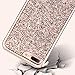 UrbanDrama iPhone 7 Plus Case, iPhone 8 Plus Case, Luxury Bling Sparkly Rhinestone Crystal Hard PC, Soft TPU Inner Shockproof Chrome Bumper Protective Case for 7 Plus, 8 Plus 5.5 inches, Rose Gold