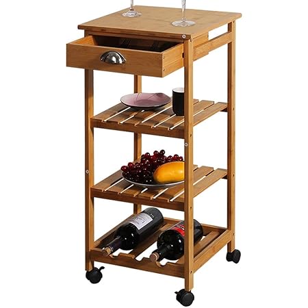 LLF Carrito de Almacenamiento Cocina, Carro De Microondas De ...