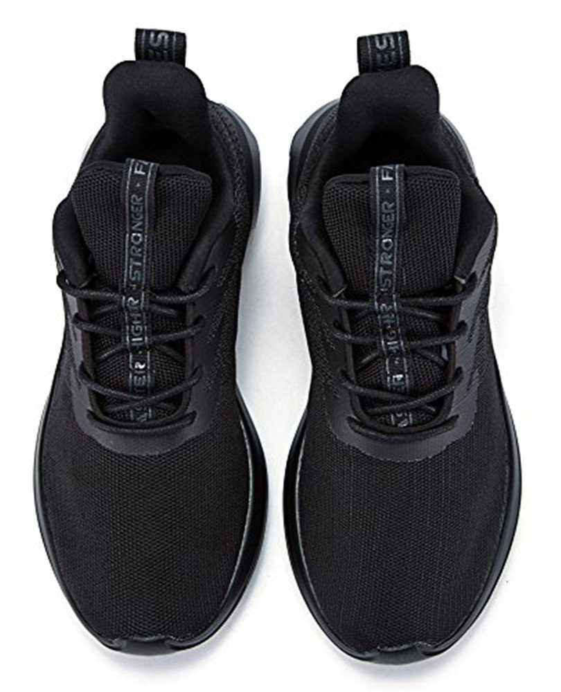 Soulsfeng Men Women Unisex Casual Fashion Sneakers Lightweight Breathable Athletic Sport Shoes (Women US6.5=EUR37=23.5CM, Black)