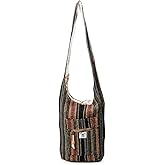 LONGING TO BUY Hemp Messenger Crossbody Sling Bag - Unisex Beach Party Bag