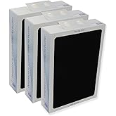 PUREBURG Replacement Smokestop Filter Compatible with Blueair 500/600 Classic 503 505 603 650E 550E 501 510 555EB 601 605 580i 680i Air Purifiers,H13 HEPA 3-Stage Filtration Activated Carbon