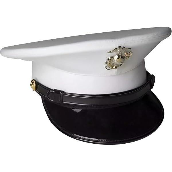 Amazon.com: Marine Corps Enlisted Dress Cap, White (Size 58CM): Clothing,  Shoes & Jewelry