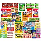 Ultimate Snack & Candy Care Package - Great For Dorm Gifts, Road Trips, Military Gifts! 50 Count Large Variety