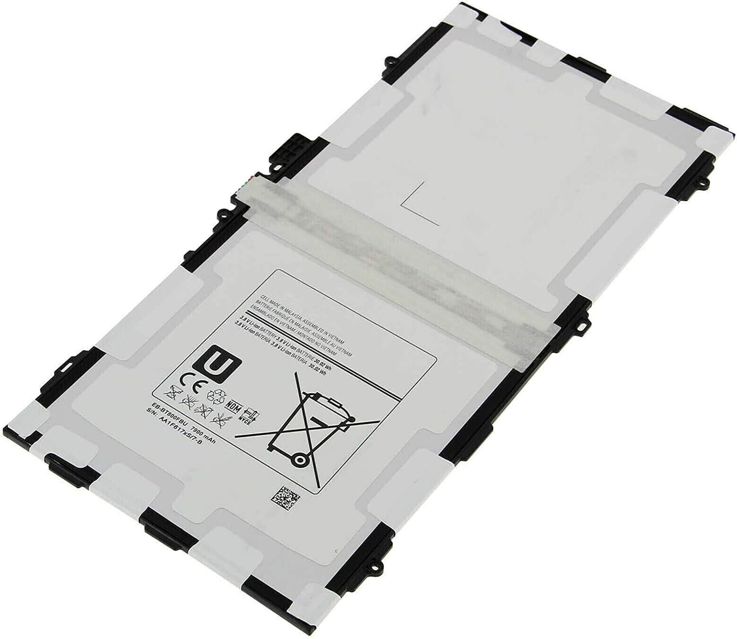 7XINbox EB-BT800FBU EB-BT800FBE EB-BT800FBC EB-BT800FBB EB-BT800FBJ EB-BT800FBK Replacement Laptop Battery compatible with SAMSUNG GALAXY Tab S 10.5 SM-T800 T801 T805 T807 (3.8V 7900mAh) - Image 4