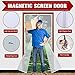 Magnetic Screen Door with Heavy Duty Reinforced Mesh Curtain, Fits Door Size up to 36