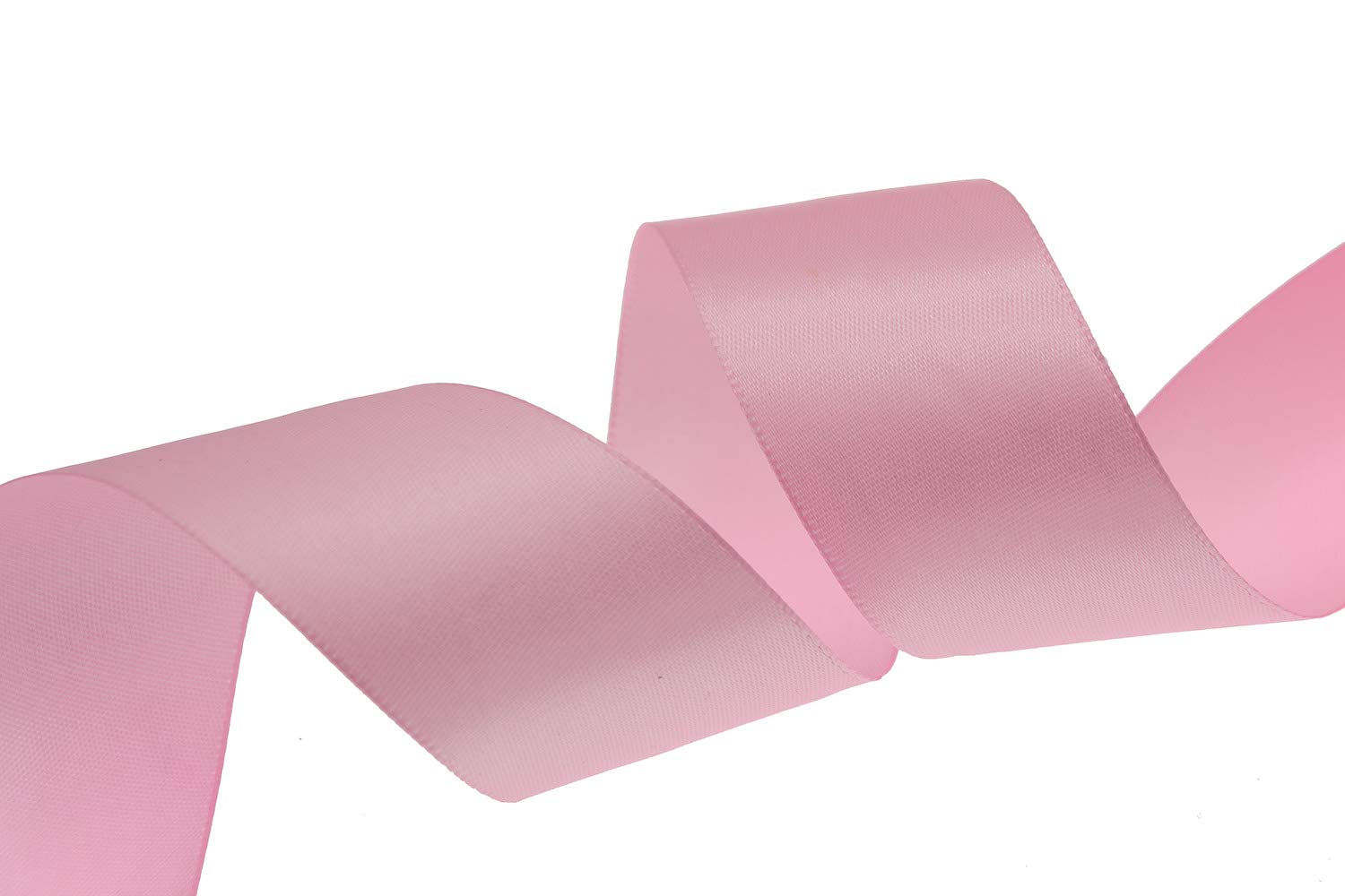 ATRBB 25 Yards 1-1/2 inch Wide Satin Ribbon Perfect for Wedding,Handmade Bows and Gift Wrapping(Pink)