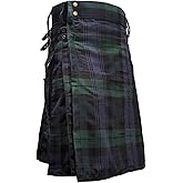 UT Kilts Men's Standard Tartan Utility Kilt, Modern Scottish Kilt for Everyday Wear, Tactical Kilts Adjustable Hip Straps