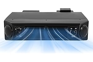 SYNAIOLMA Car Air Conditioner,12v 30w Universal A/C Underdash Evaporator For Motorhomes W/T-Tube & Drain Hose,3-Speed Wind Speed,Temperature Range Of 37.4-46.4 ° F For Car Truck, Hxcavators, Harvesters.