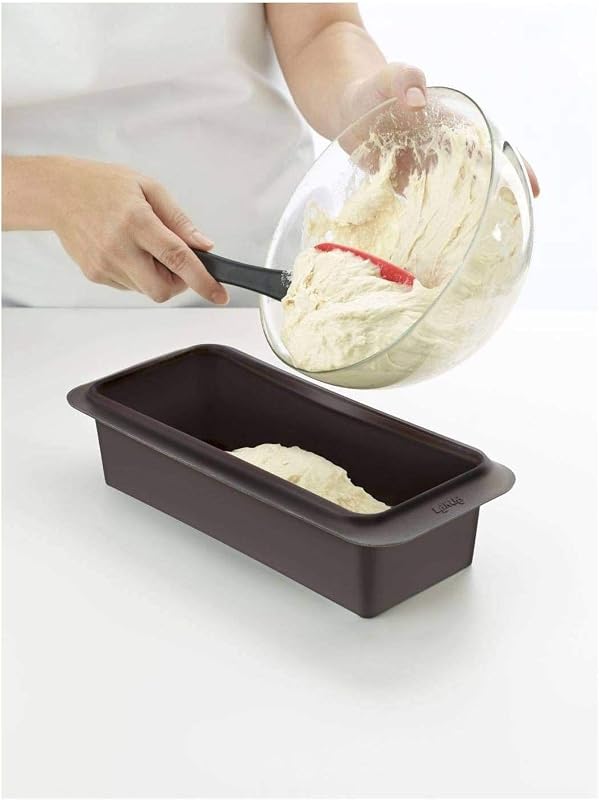 Molde de silicone para fazer pão fatiado caseiro, silicone castanho, 25 cm